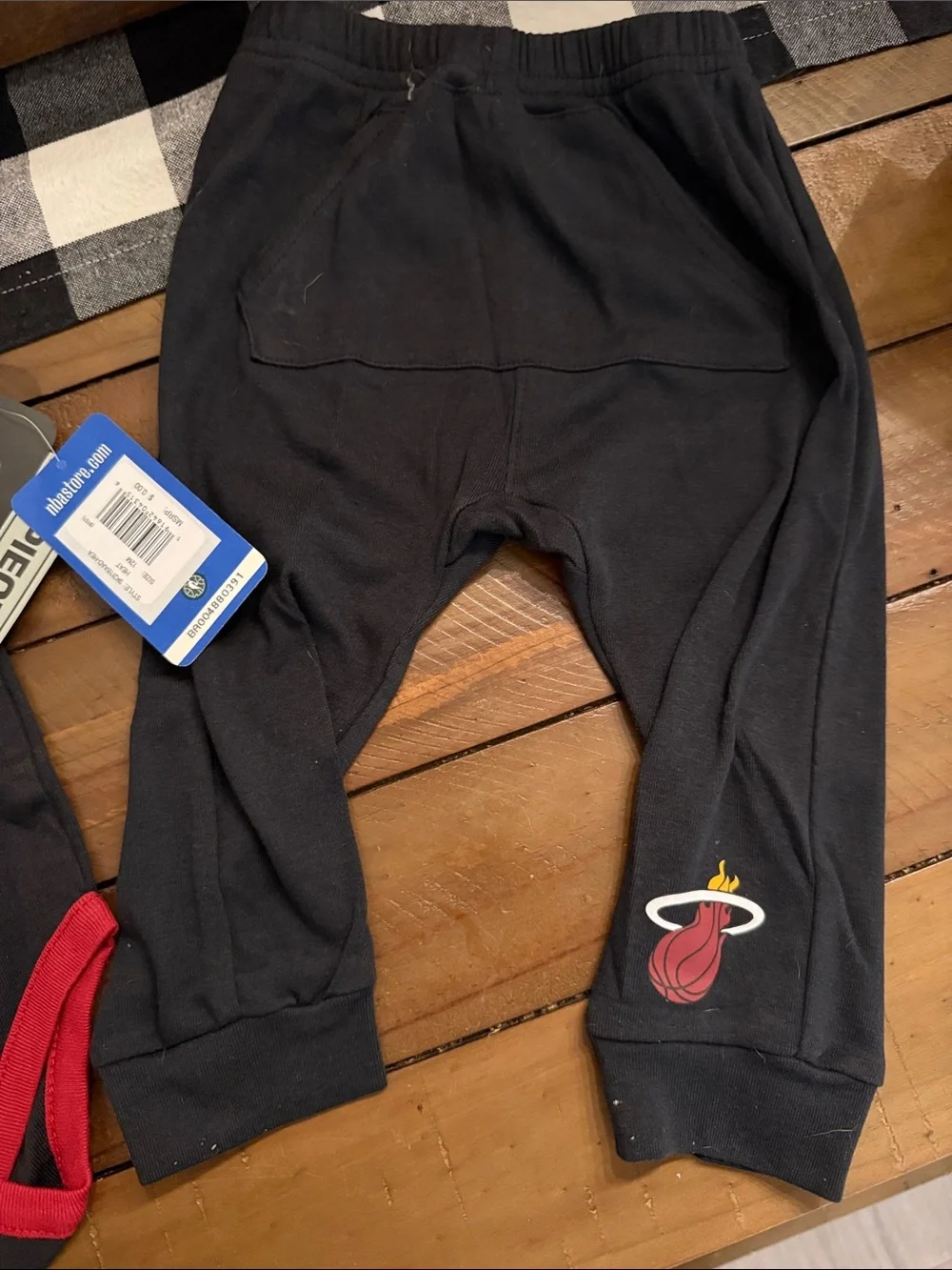 NBA Miami Heat Black and Red Baby Matching Set